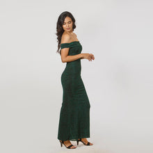 Load image into Gallery viewer, Off Shoulder Fishtail Evening Gown
