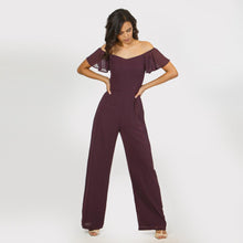 Load image into Gallery viewer, Off Shoulder Frill Sleeve Jumpsuit

