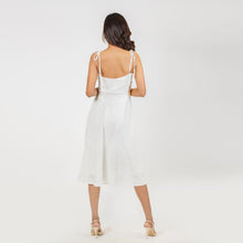 Load image into Gallery viewer, Sweetheart Neck Tie-up Midi Dress
