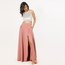 Load image into Gallery viewer, Flared Mock Wrap Skirt
