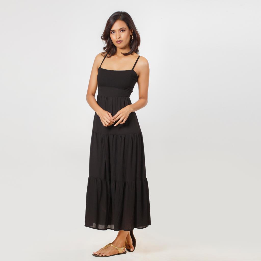 Tie Back Cotton Summer Dress