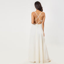 Load image into Gallery viewer, Criss Cross Open Back Evening Gown
