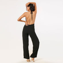 Load image into Gallery viewer, Grecian Plunge Halter Jumpsuit
