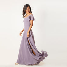 Load image into Gallery viewer, Off Shoulder Frill Sleeve Evening Gown
