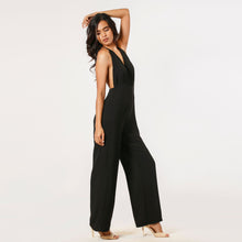 Load image into Gallery viewer, Grecian Plunge Halter Jumpsuit

