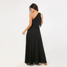 Load image into Gallery viewer, One Shoulder Frill Top Evening Gown
