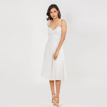 Load image into Gallery viewer, Sweetheart Neck Tie-up Midi Dress
