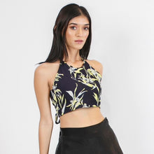 Load image into Gallery viewer, Floral Tie Back Crop Top
