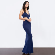 Load image into Gallery viewer, Side Cut-Out Loop Front Evening Gown
