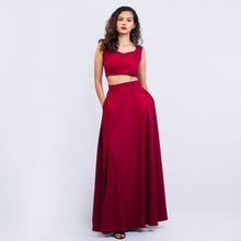 Load image into Gallery viewer, Flared Skirt w/ Pockets
