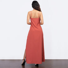 Load image into Gallery viewer, Frill Front High Slit Evening Gown
