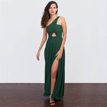 Load image into Gallery viewer, One Shoulder Front Cut-Out Evening Gown
