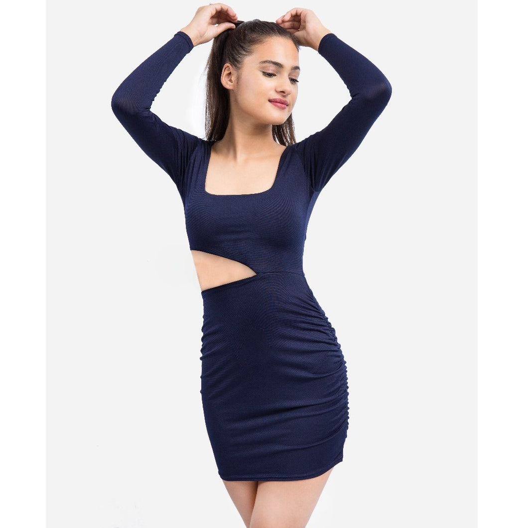 Side Cut-Out Bodycon Dress