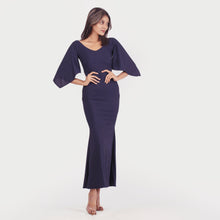 Load image into Gallery viewer, Butterfly Sleeve Evening Gown
