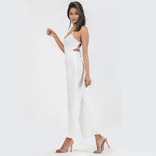 Load image into Gallery viewer, Criss Cross Tie Back Jumpsuit
