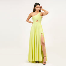 Load image into Gallery viewer, One Shoulder Front Cut-Out Evening Gown
