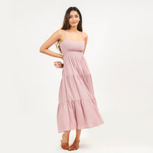Load image into Gallery viewer, Tie Back Cotton Summer Dress
