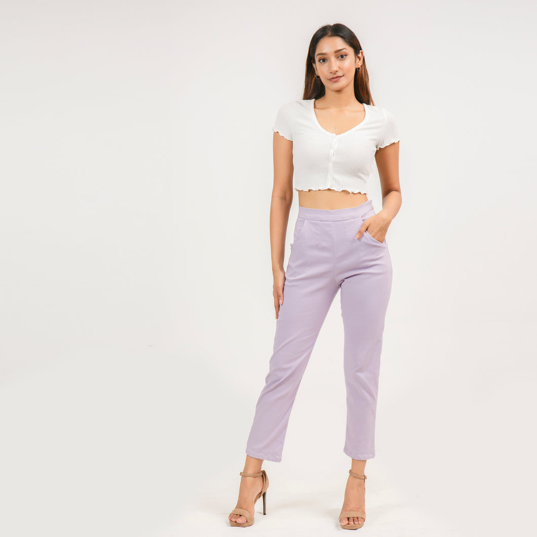 High Waisted Ankle Pants