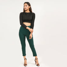 Load image into Gallery viewer, Boat Neck Criss Cross Back Crop Top
