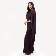 Load image into Gallery viewer, Cape Sleeved Kaftan Sparkle Evening Gown
