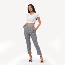 Load image into Gallery viewer, Checkered High Waisted Ankle Pants
