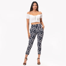 Load image into Gallery viewer, Floral High Waisted Ankle Pants

