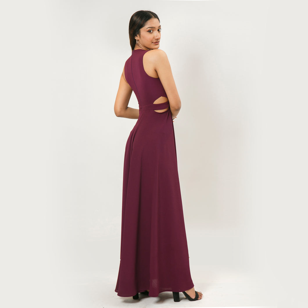 Side Cut-Out Evening Gown