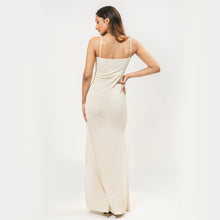 Load image into Gallery viewer, Mock Wrap Evening Gown w/ Frill

