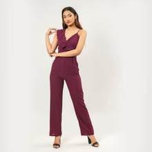 Load image into Gallery viewer, One Sided Frill Top Jumpsuit
