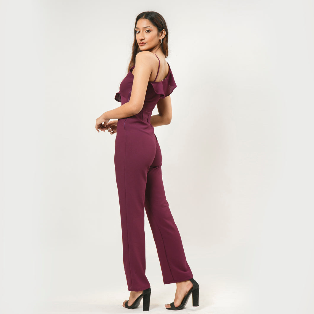 One Sided Frill Top Jumpsuit