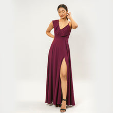Load image into Gallery viewer, One Sided Frill Top Evening Gown
