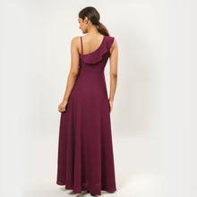 Load image into Gallery viewer, One Sided Frill Top Evening Gown
