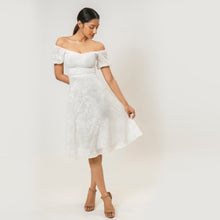 Load image into Gallery viewer, Sweetheart Neck Off Shoulder Midi Dress
