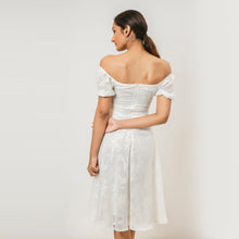 Load image into Gallery viewer, Sweetheart Neck Off Shoulder Midi Dress
