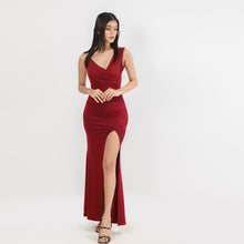 Load image into Gallery viewer, Asymmetric Gathered Evening Gown Sparkle

