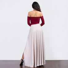 Load image into Gallery viewer, Flared Mock Wrap Skirt
