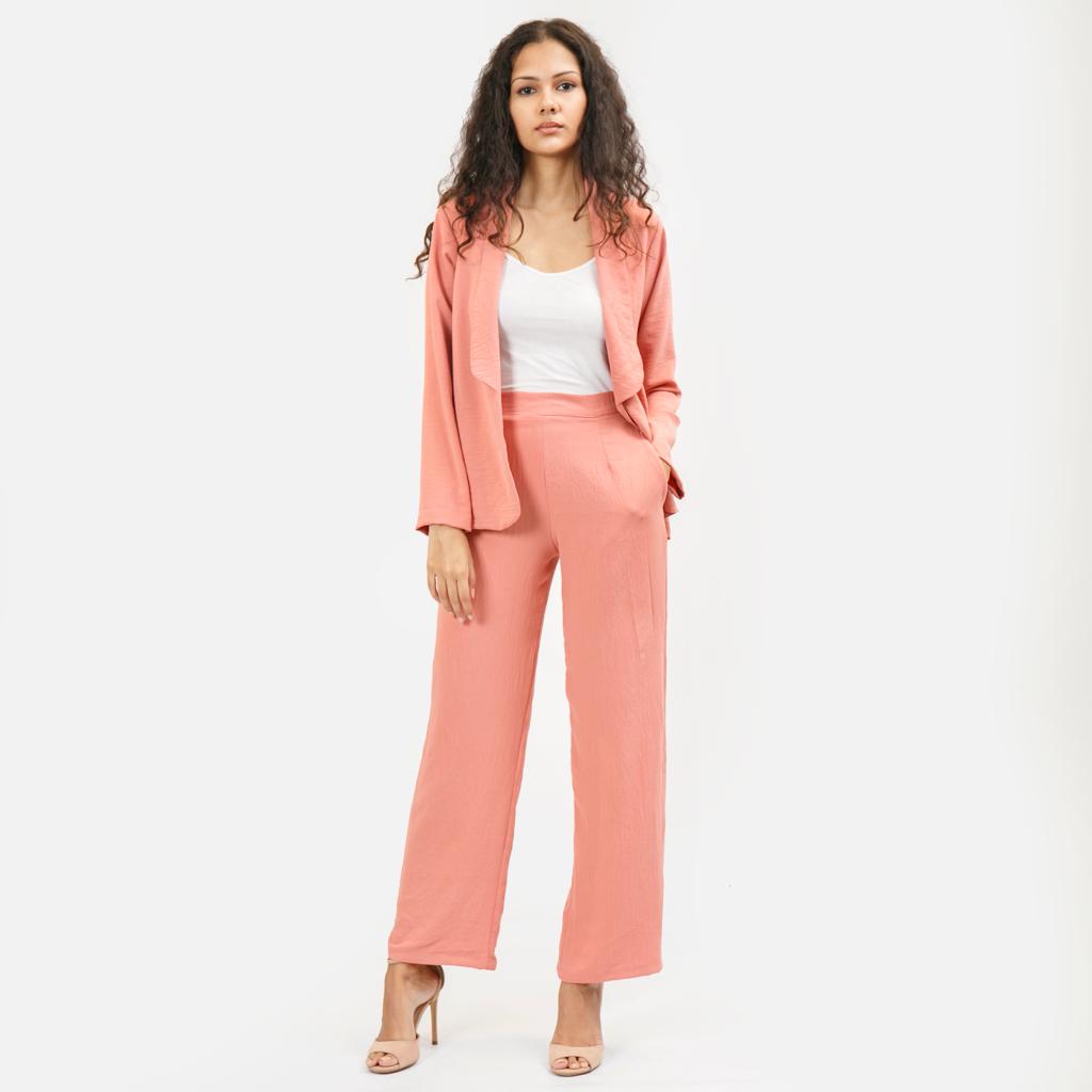 High Waisted Straight Cut Pants