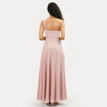 Load image into Gallery viewer, One Shoulder Front Cut-Out Evening Gown
