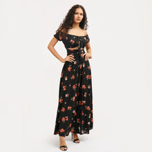 Load image into Gallery viewer, Off Shoulder Tie Front Maxi
