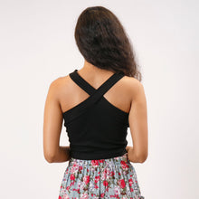 Load image into Gallery viewer, Halter Cross Crop Top
