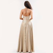 Load image into Gallery viewer, Halter Tie Evening Gown
