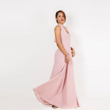 Load image into Gallery viewer, Open Back Halter Tie Evening Gown
