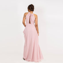 Load image into Gallery viewer, Open Back Halter Tie Evening Gown

