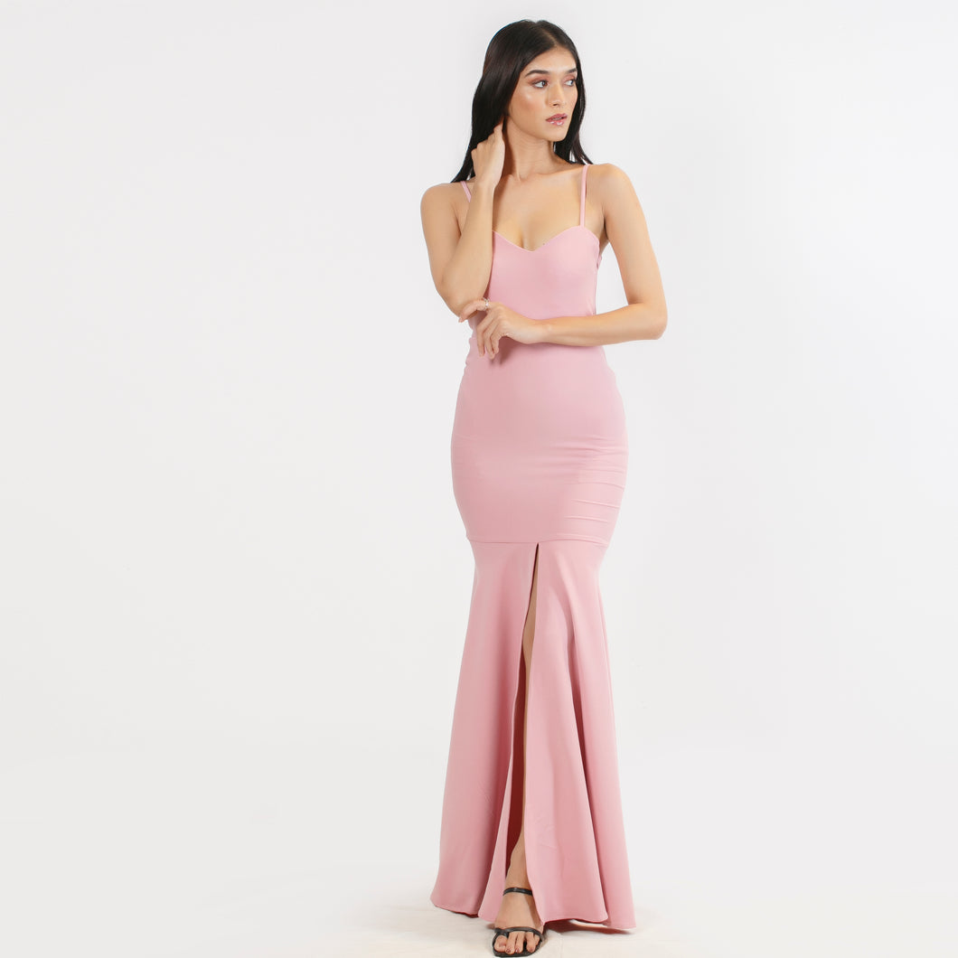 Spanish Style Frill Bottom Evening Gown