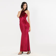 Load image into Gallery viewer, Velvet Criss Cross Front Evening Gown
