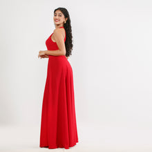 Load image into Gallery viewer, High Neck Open Back Evening Gown
