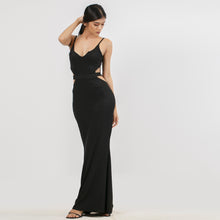 Load image into Gallery viewer, Side Cut-Out Fishtail Evening Gown Sparkle
