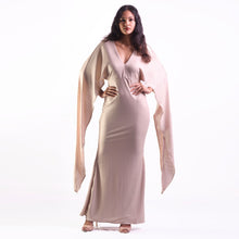 Load image into Gallery viewer, Cape Sleeved Kaftan Evening Gown
