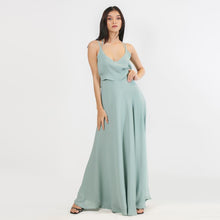 Load image into Gallery viewer, Frill Open Back Evening Gown
