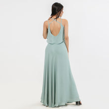 Load image into Gallery viewer, Frill Open Back Evening Gown
